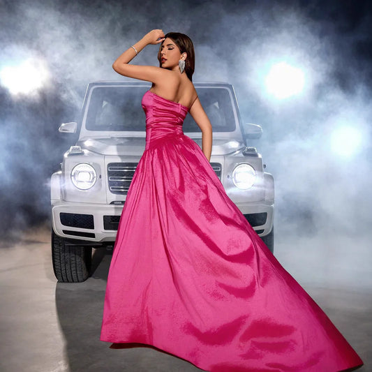 OPULÉA Astra Asymmetrical Backless Ball Gown